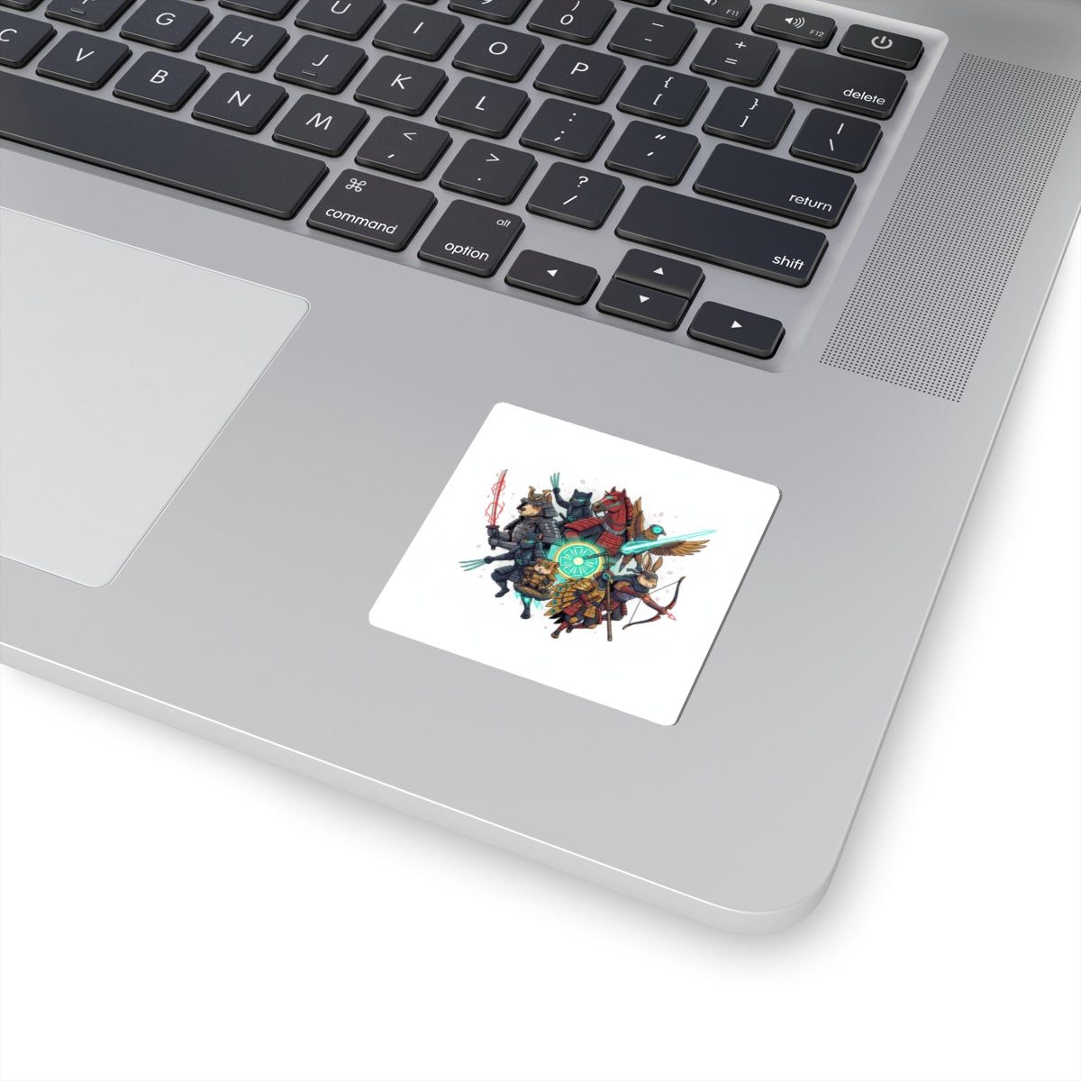Samurai Animal Warriors Kiss-Cut Sticker — Cute Mythic Battle Crew Decal