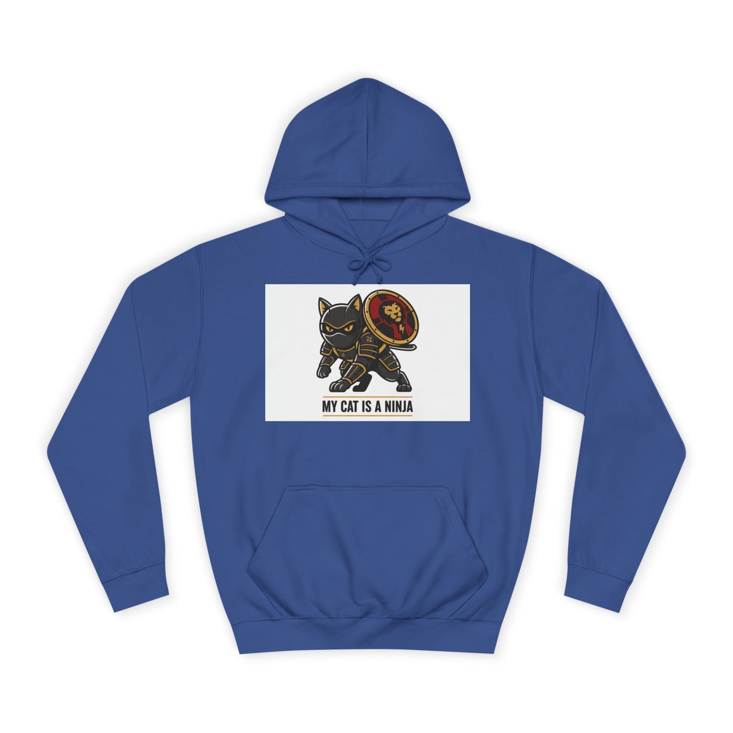 Hoodie — "My Cat Is a Ninja" Cute Black Cat Graphic Hoodie