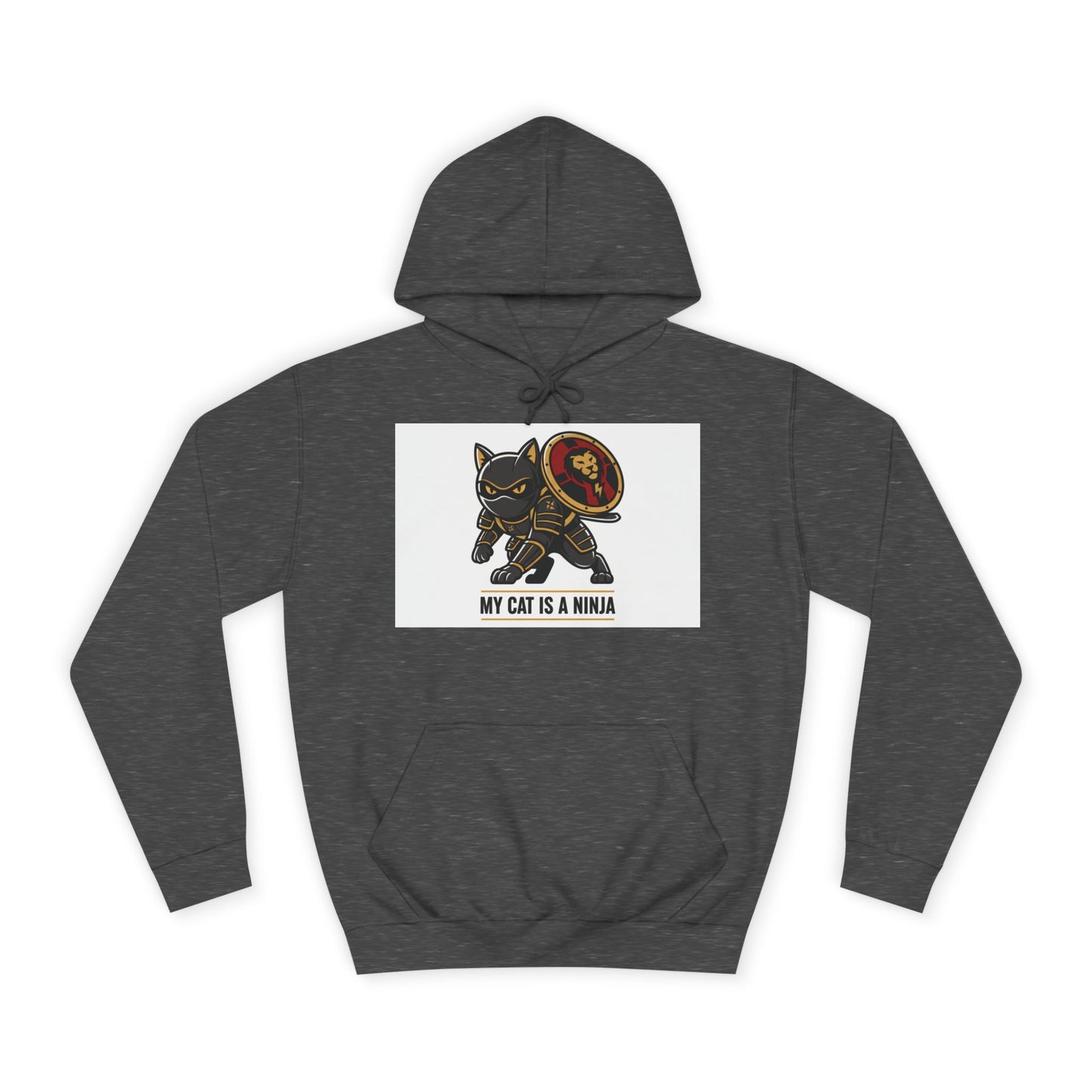 Hoodie — "My Cat Is a Ninja" Cute Black Cat Graphic Hoodie