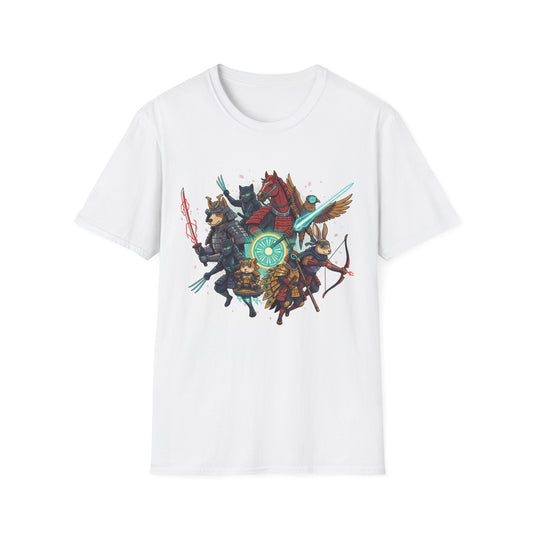 Fantasy RPG Party T-Shirt — Medieval Warriors & Magic Battle Tee