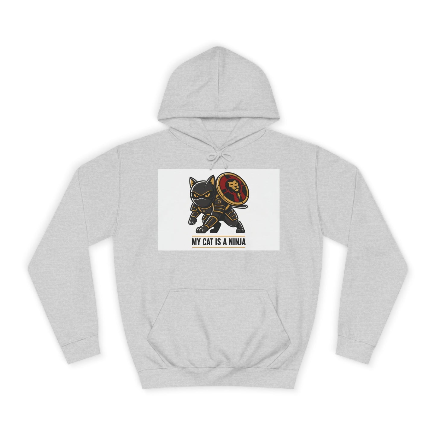 Hoodie — "My Cat Is a Ninja" Cute Black Cat Graphic Hoodie
