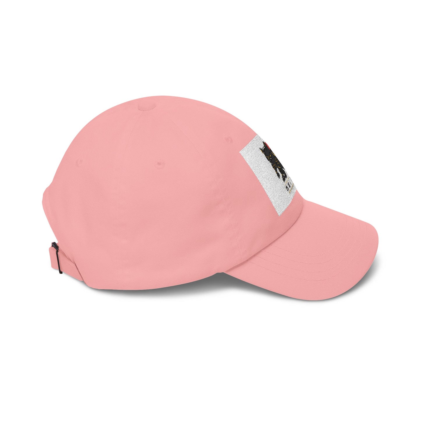 Embroidered Black Cat with Donut Cap – 'My Cat Is Baking' Classic Dad Hat