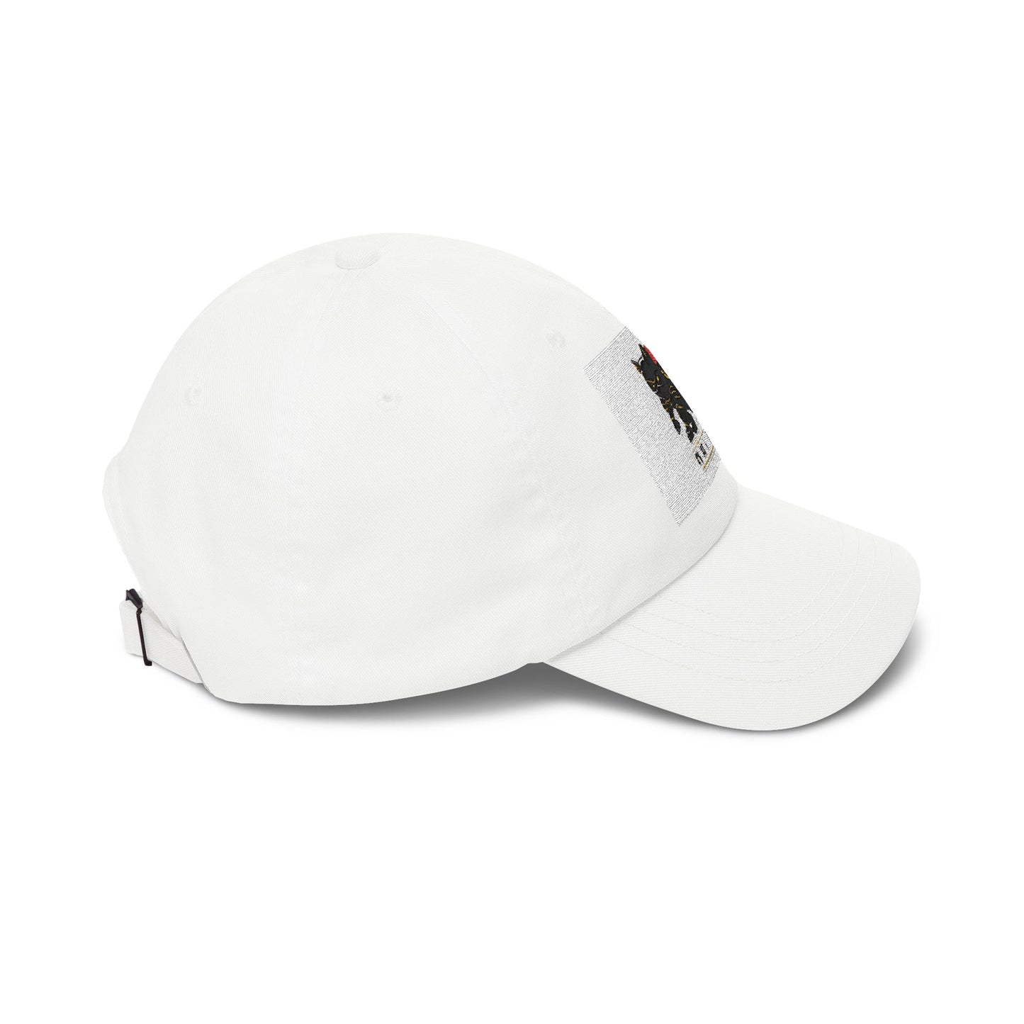 Embroidered Black Cat with Donut Cap – 'My Cat Is Baking' Classic Dad Hat
