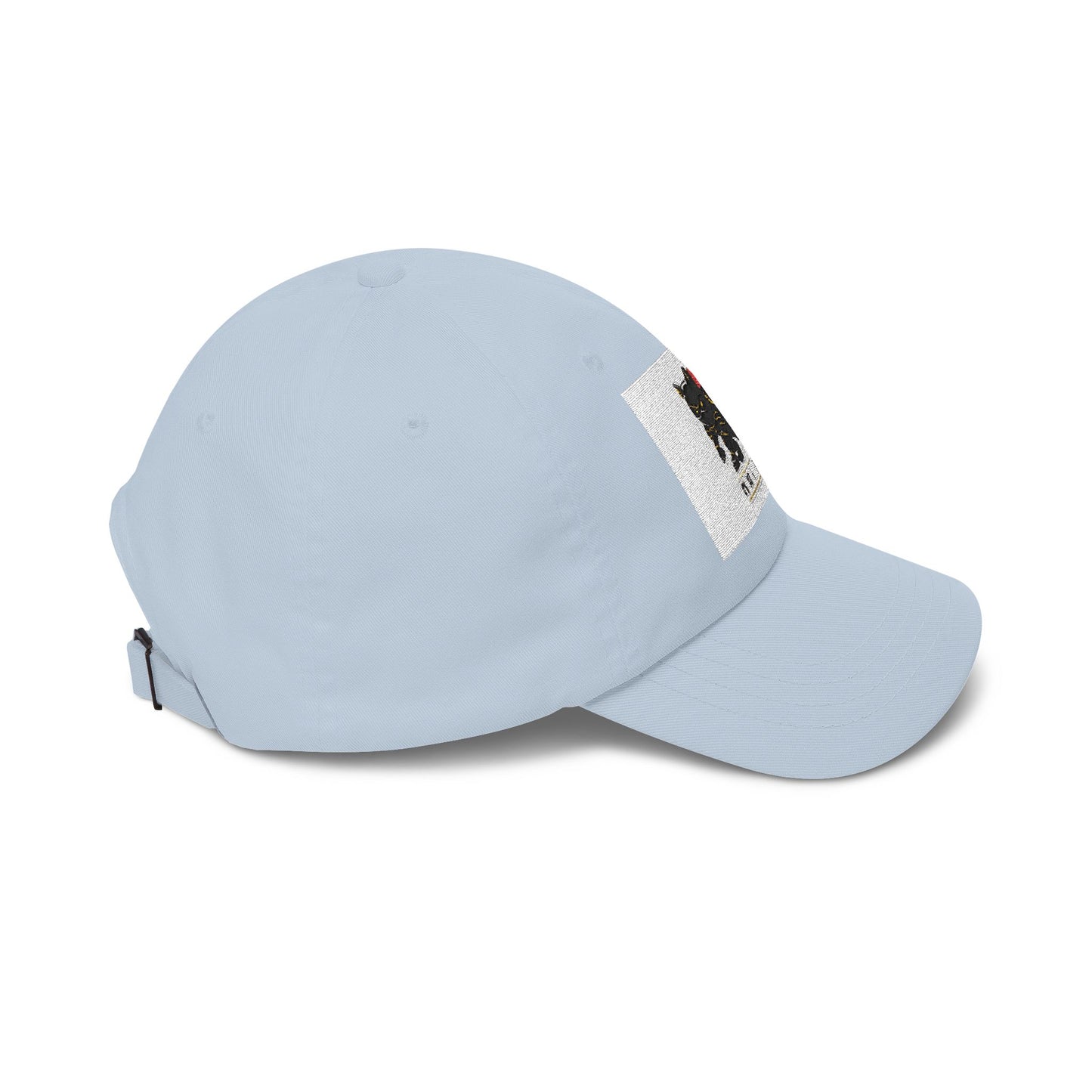 Embroidered Black Cat with Donut Cap – 'My Cat Is Baking' Classic Dad Hat