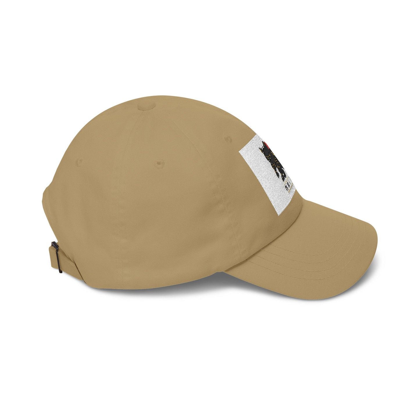 Embroidered Black Cat with Donut Cap – 'My Cat Is Baking' Classic Dad Hat